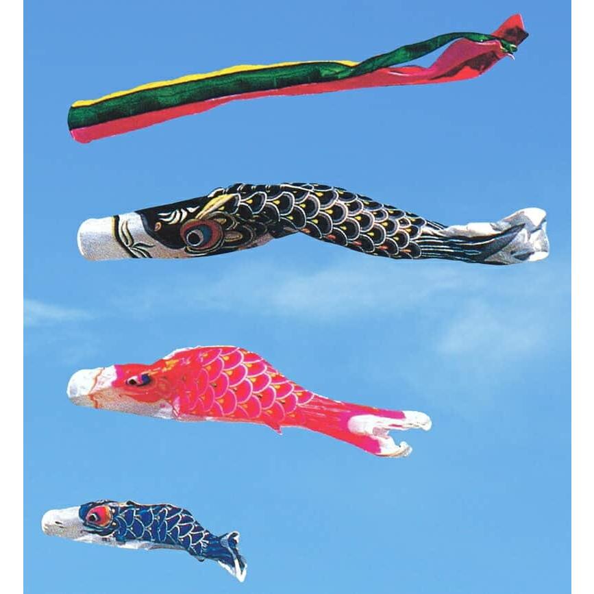 こいのぼり 旭鯉 鯉のぼり 庭園用 3m 6点セット プロフィールサテン