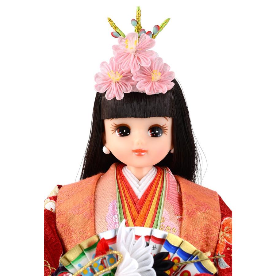 久月 雛人形 リカちゃん ひな人形 ケース飾り 立雛 親王飾り シリアル