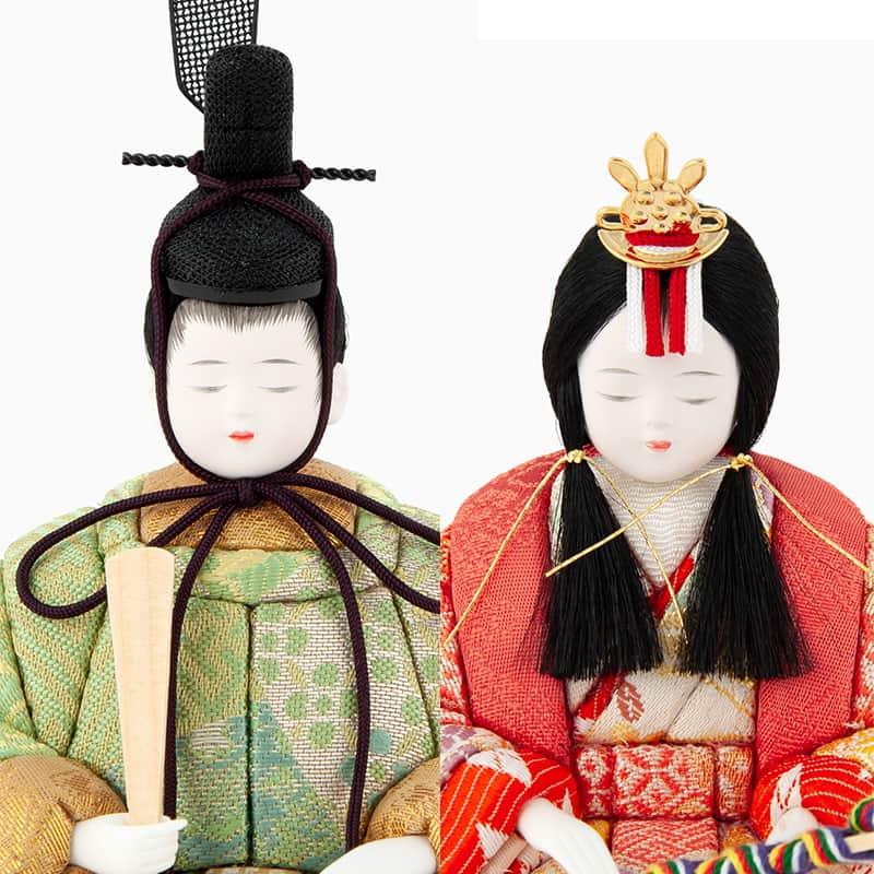 雛人形 コンパクト 一秀 ひな人形 木目込人形飾り 三段飾り 十人飾り