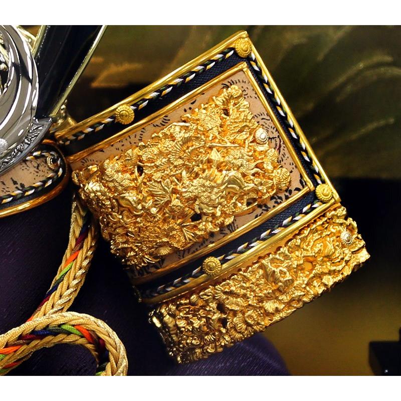 久月 五月人形 兜ケース飾り 兜飾り 13号兜 取付ケース入 オルゴール付