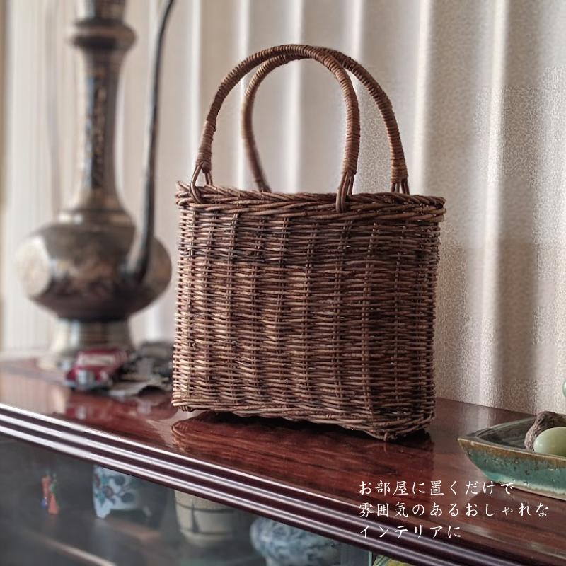 あけび かごバッグ 国産 カゴ アケビ 蔓 つる 奥会津三島 一点モノ