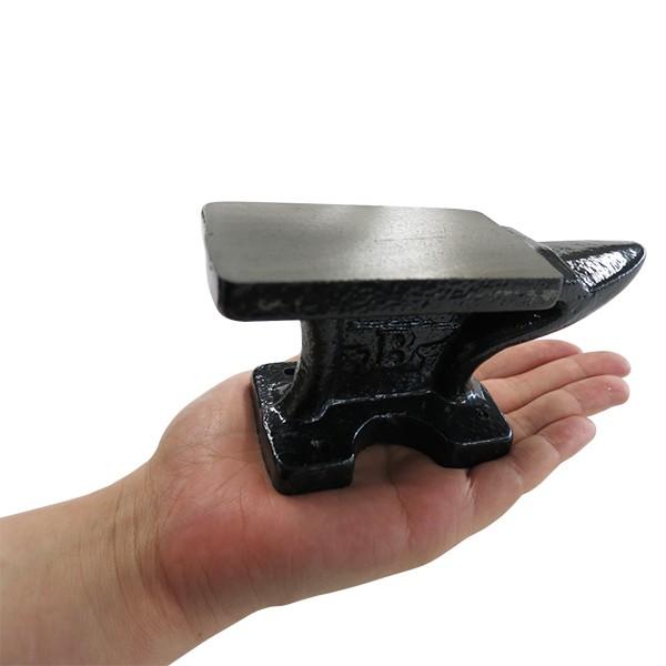 アンビル 金床 0.9kg 金属加工 鉄床 クラフト 手のひらサイズ