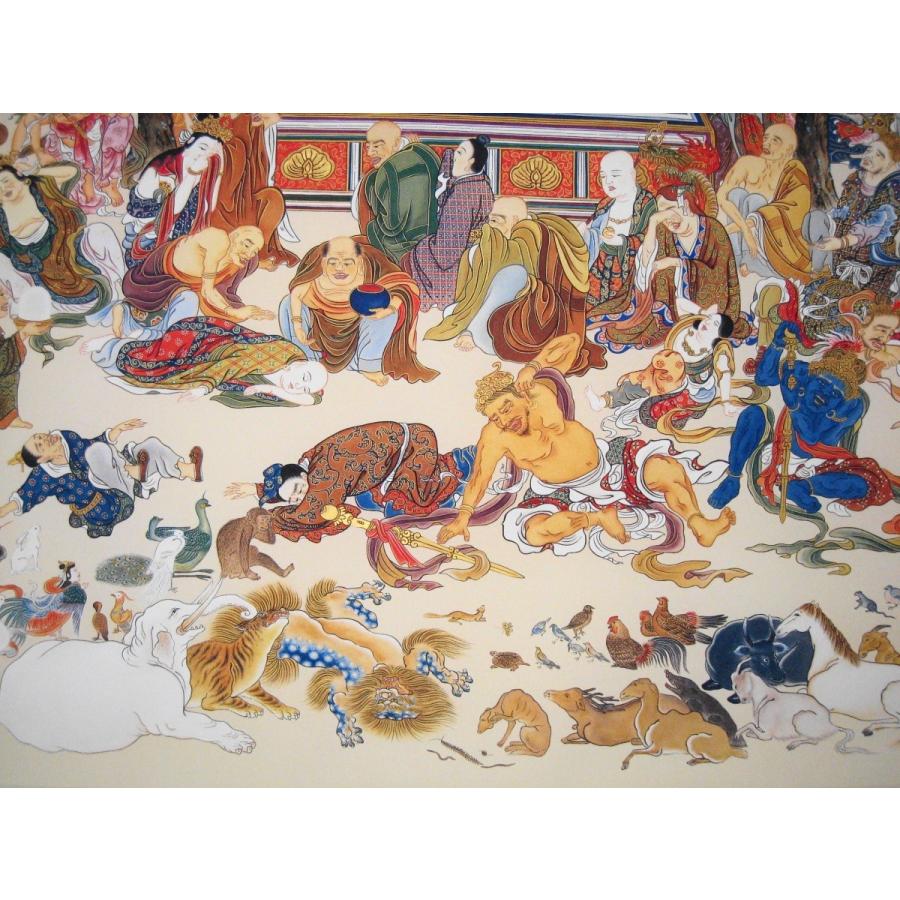 掛け軸 掛軸 釈迦涅槃之図 (工芸作品・新品) 三尺立 : 掛け軸の専門店