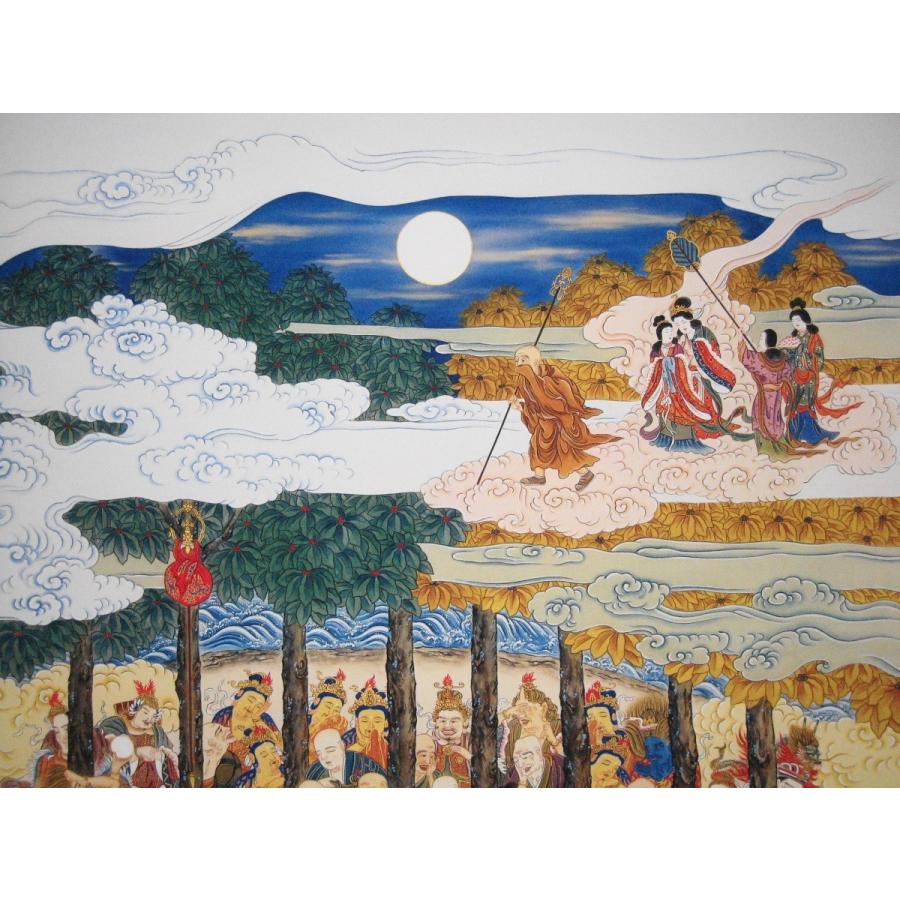 掛け軸 掛軸 釈迦涅槃之図 (工芸作品・新品) 三尺立 : 掛け軸の専門店