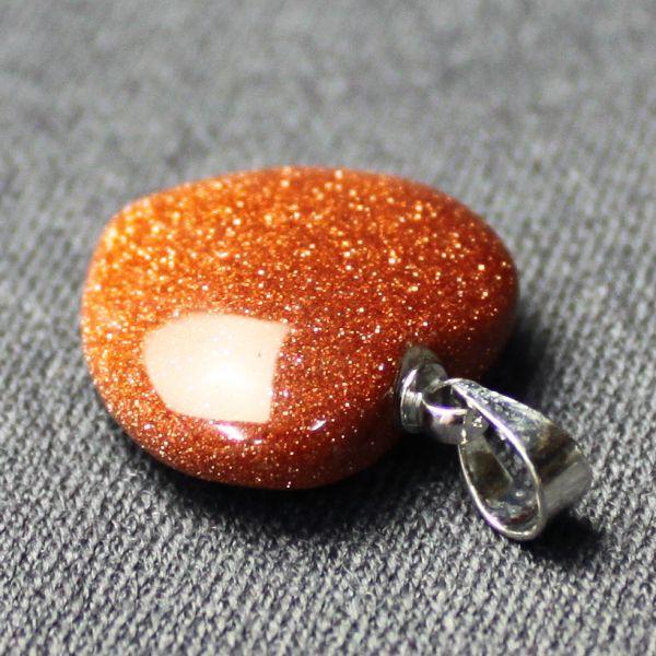 開運 ハート型ペンダントトップ ネックレストップ アクセサリー 天然石