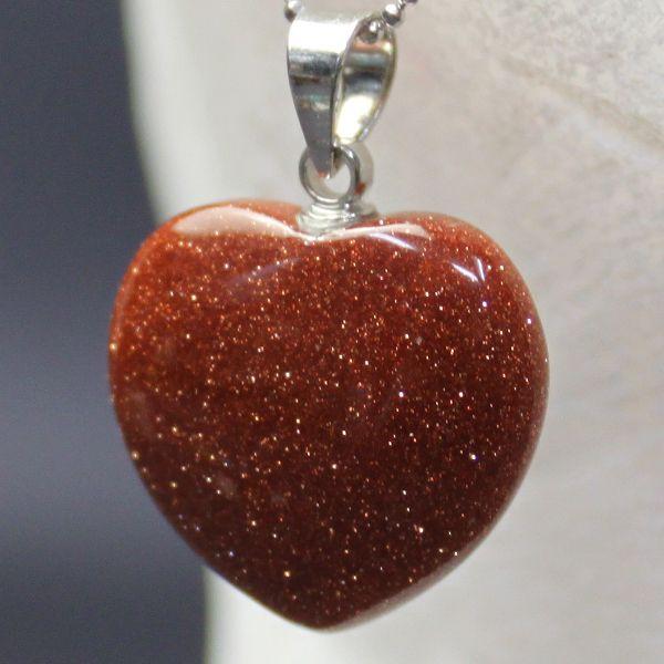 開運 ハート型ペンダントトップ ネックレストップ アクセサリー 天然石