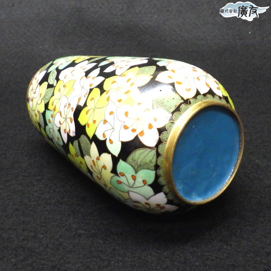 七宝焼き 七宝焼 昭和レトロ雑貨 昭和レトロ インテリア 花柄 花瓶