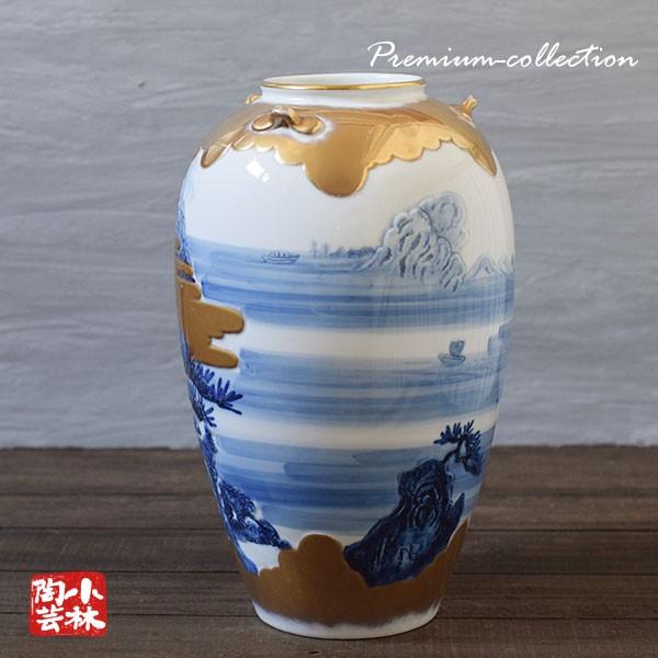 花器 有田焼 手づくり 水盤 彫刻山水 松山作 S-8 : 小林陶芸 - 通販