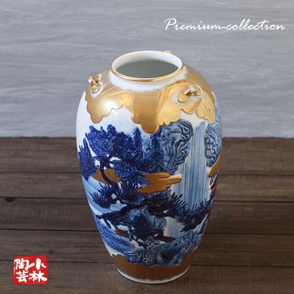 花器 有田焼 手づくり 水盤 彫刻山水 松山作 S-8 : 小林陶芸 - 通販