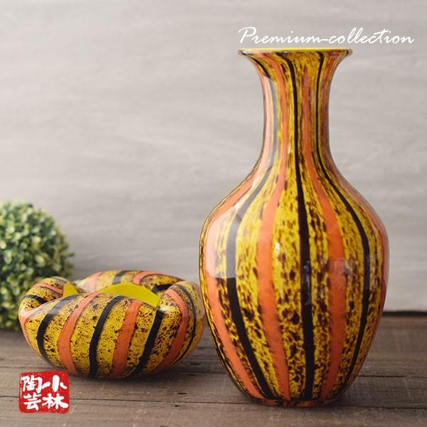 食器 アウトレット ガラス花瓶 灰皿セット カメイガラス : 小林陶芸