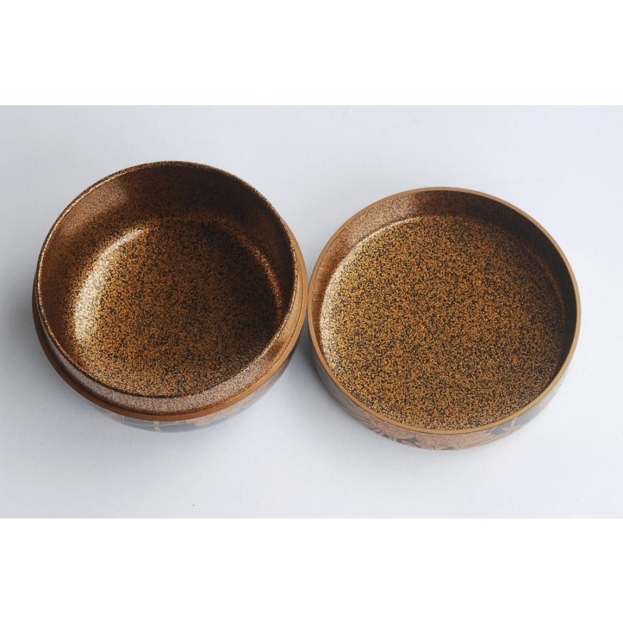 平石晃祥 黒漆塗金蒔絵桐竹文内梨地 棗 二重箱 茶道具 茶入 : 古美術