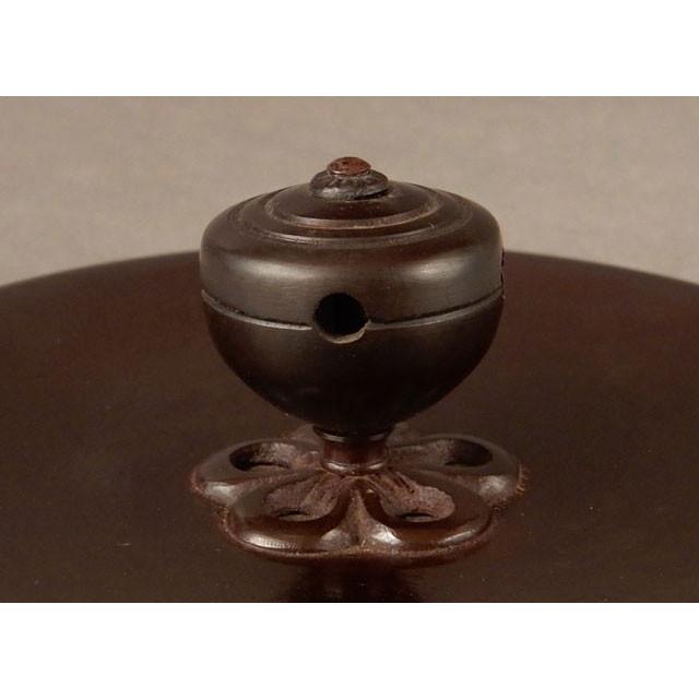 人間国宝 角谷 一圭の弟 莎村 竹地紋 筒釜 吊釜にも : 古美術植松