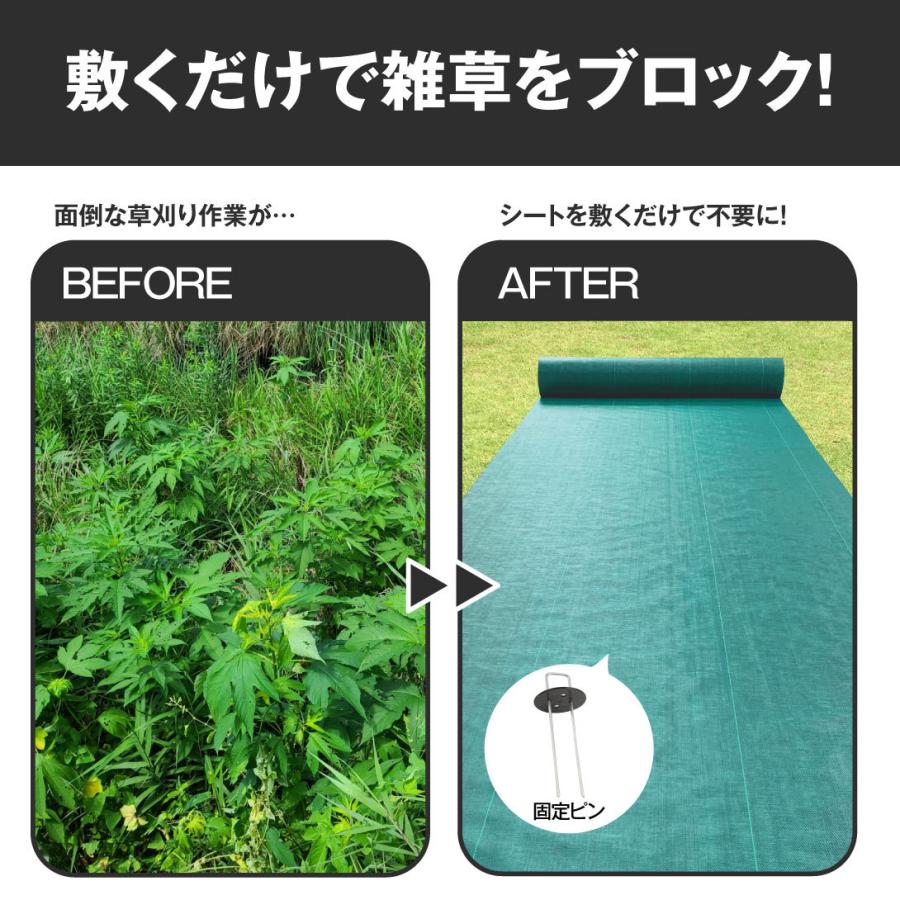 Kmaster 防草シート 1.5m×50m 農用シート 除草 雑草 芝生 草 DIY 耐用