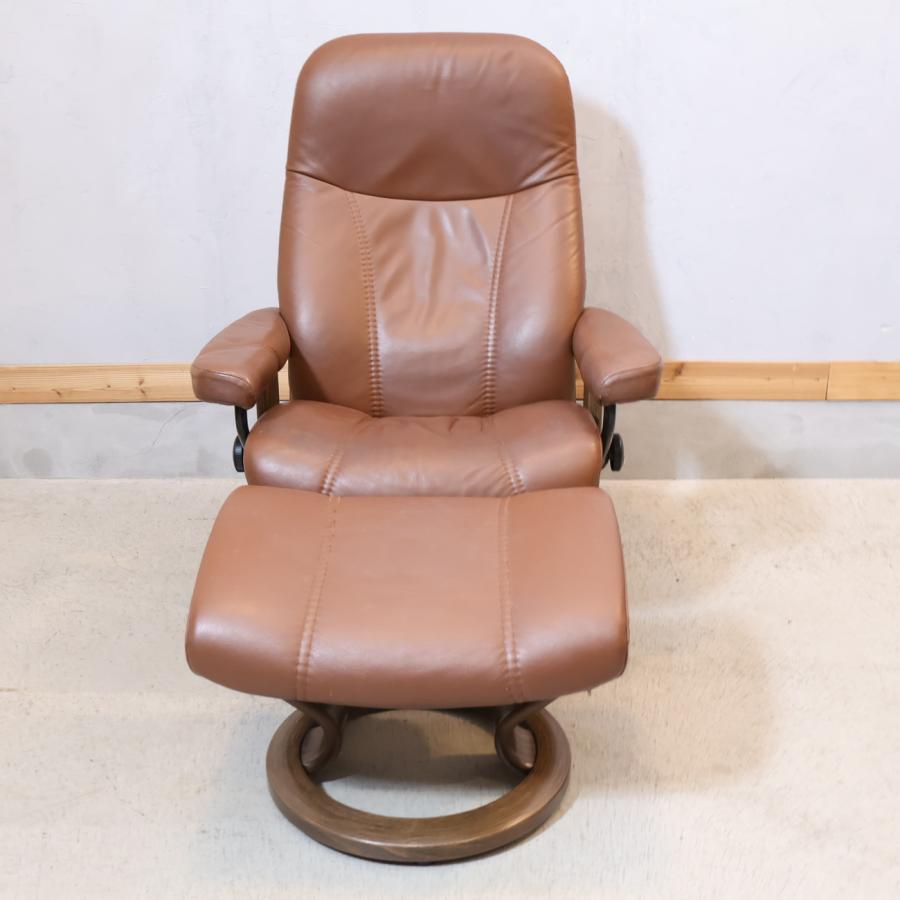 EKORNES エコーネス コンサル ストレスレスチェアー Mサイズ 本革