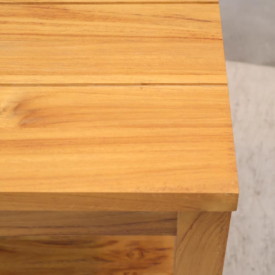 unico ウニコ BREATH ブレス チーク無垢材 2人掛けベンチ スツール