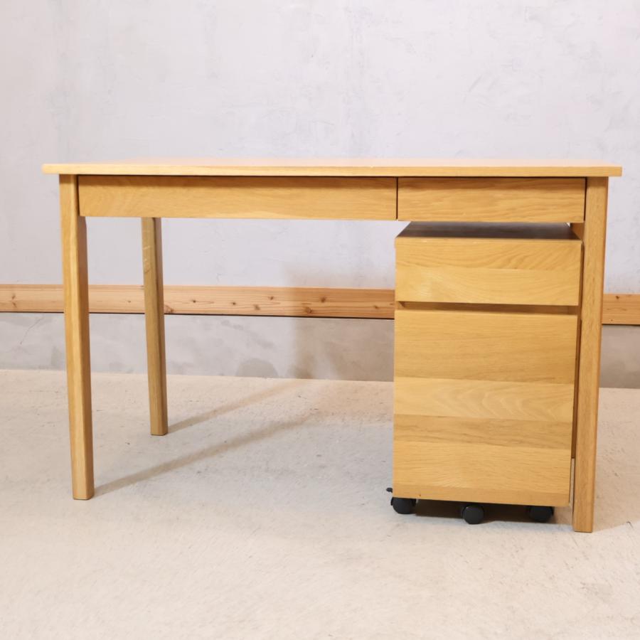 MUJI 無印良品 オーク材 パーソナルデスク&ワゴン シンプル ナチュラル