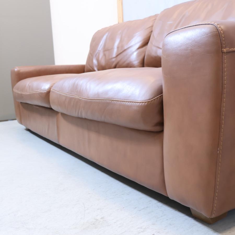 unico ウニコ TERRA テラ レザー フェザー 3人掛けソファー 総皮革