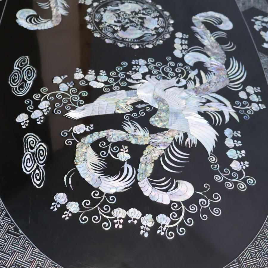 螺鈿細工 ローテーブル 座卓 工芸品 センターテーブル アンティーク調