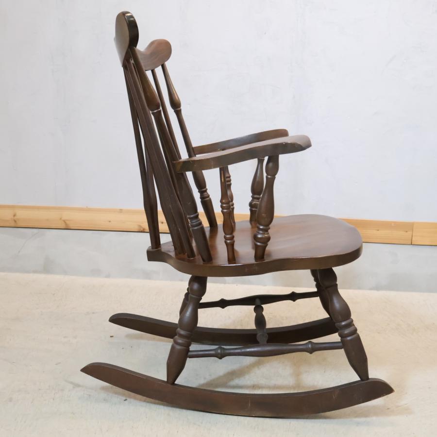 柏木工 KASHIWA ロッキングチェア 飛騨家具 アンティーク調 揺り椅子