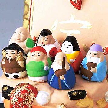 縁起物 置物 日本製 たから船七福神 七福神 飾り物 陶器 開運 宝船
