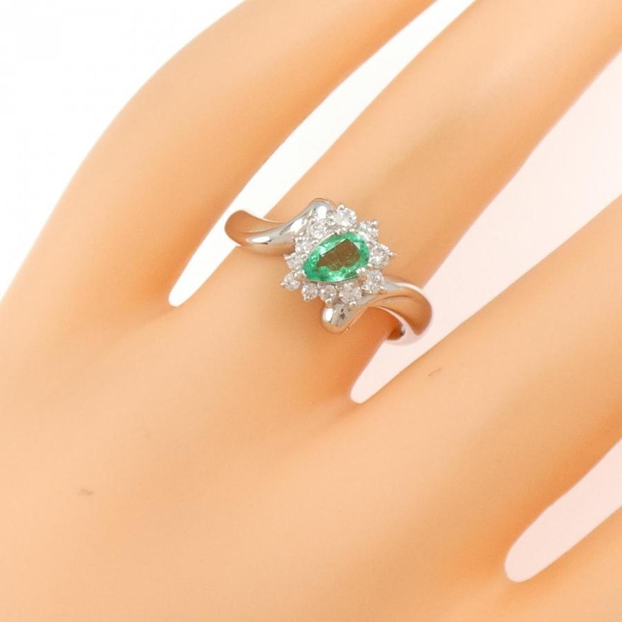 PT900 エメラルド リング 0.28CT : KOMEHYO ONLINESTORE Yahoo!店
