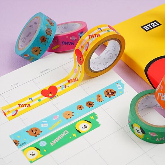 韓国文具】BT21 マスキング テープ [文房具][かわいい][防弾少年団