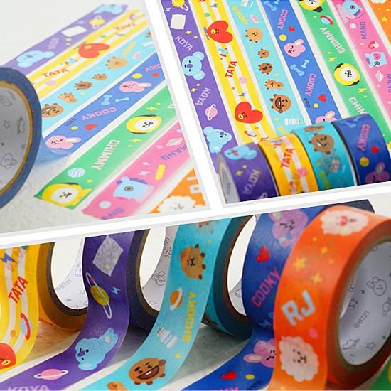 韓国文具】BT21 マスキング テープ [文房具][かわいい][防弾少年団