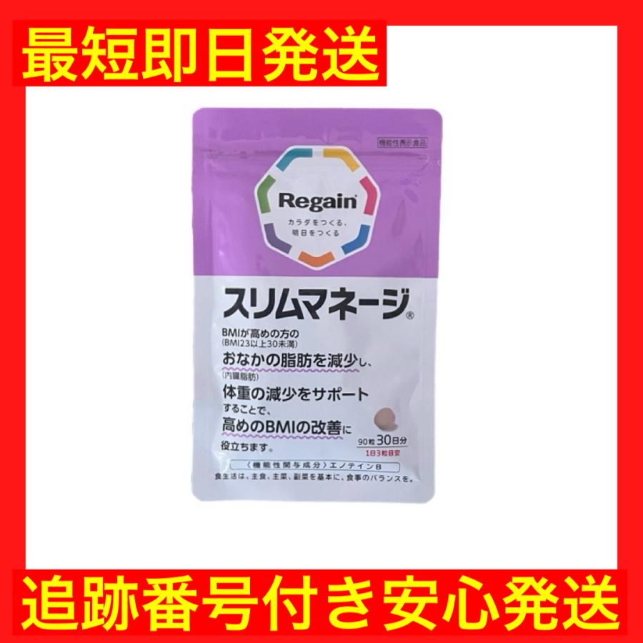 Regain（リゲイン） スリムマネージ 90粒×1袋（30日分） BMI改善 果糖