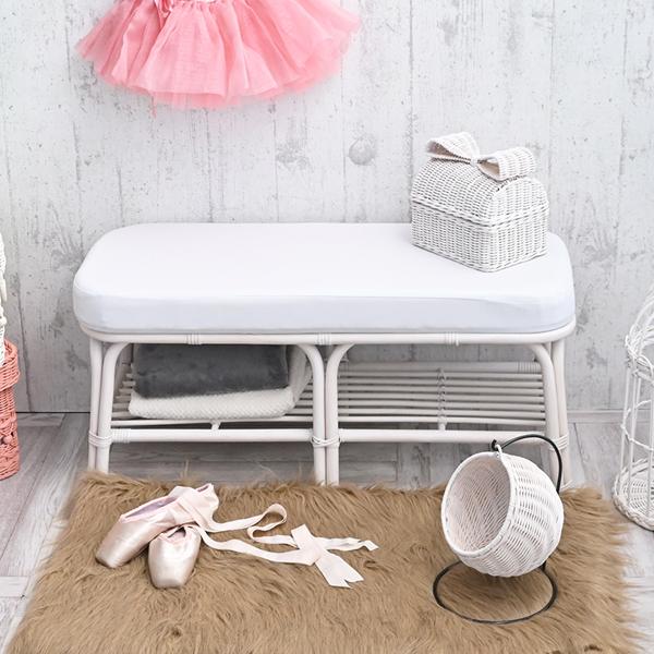 ホームテイスト（HOME taste） ホワイトラタン ハンギングバスケット