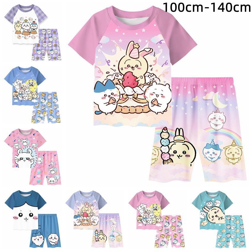 ちいかわ パジャマ キッズ 半袖 ハーフパンツ 上下セット 2点セット