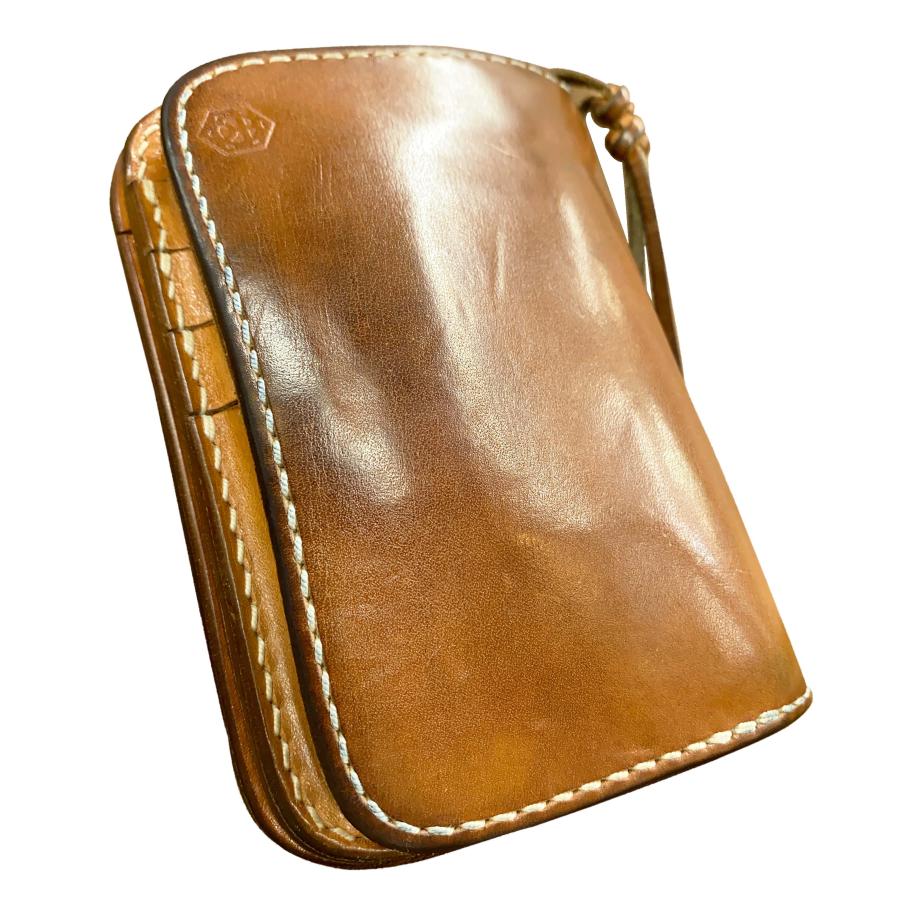 革財布 ミドル財布 ミドルウォレット メンズ 本革 サドルレザー ヌメ革