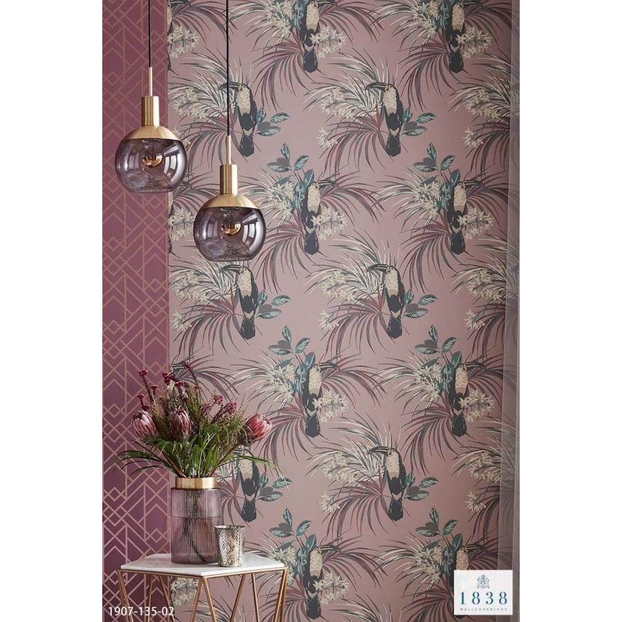 TECIDO（テシード） 輸入壁紙 クロス イギリス製 植物 鳥 オウム