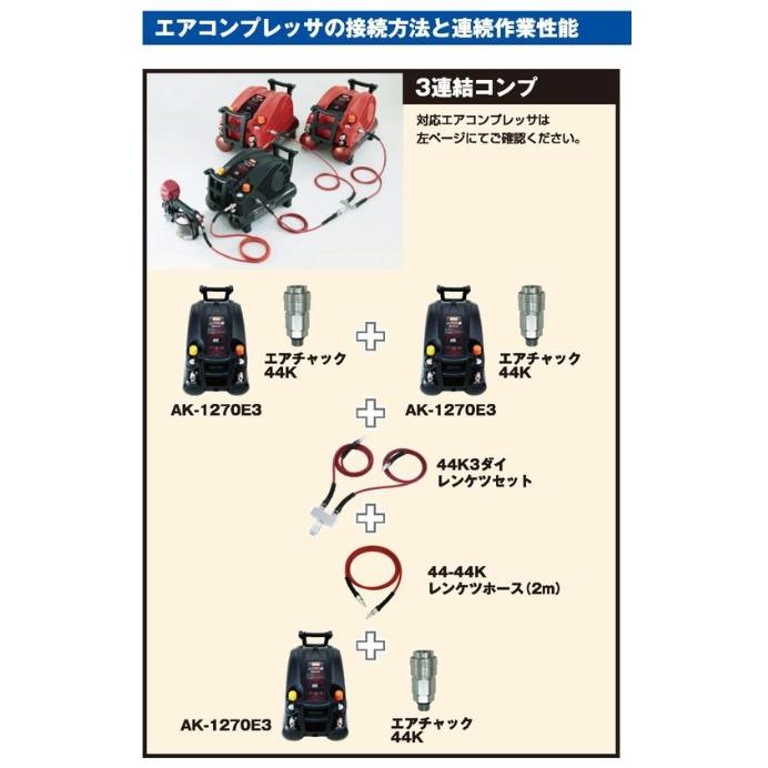 マックス（MAX） 44K 3ダイレンケツセット [AK70710]【コンプレッサー3