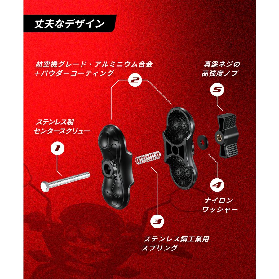 Kaedear（カエディア） バイク マウント 中間マウント スマホホルダー