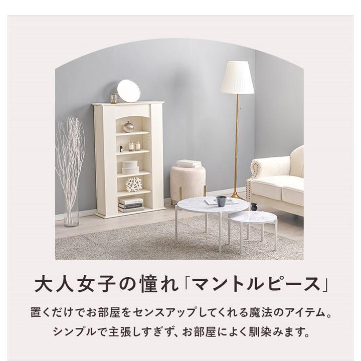 マントルピース 5段 収納家具 ディスプレイラック 収納棚 オープン