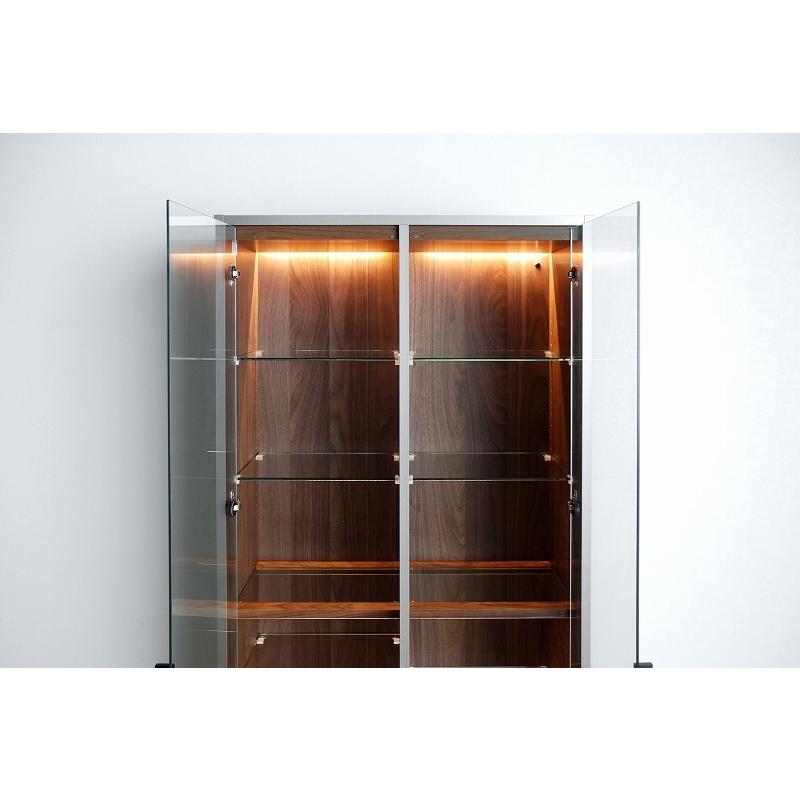 キュリオケース コレクションボード 収納 飾り棚 LED 光る 国産 大川