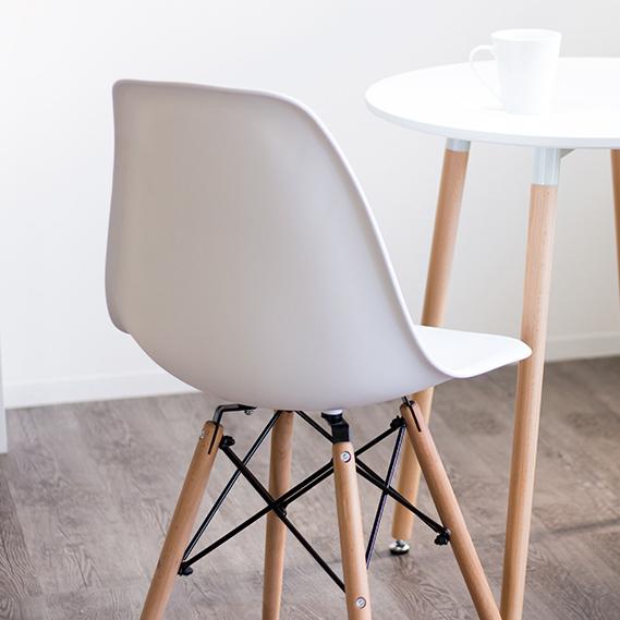 シェルチェア 1脚 イームズ チェア デザイナーズチェア ホワイト