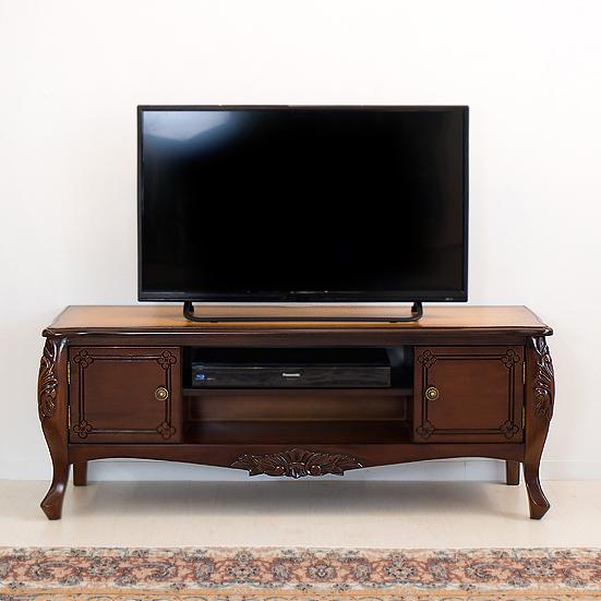 テレビ台 幅110cm ブラウン クラシック 猫脚 アンティーク おしゃれ