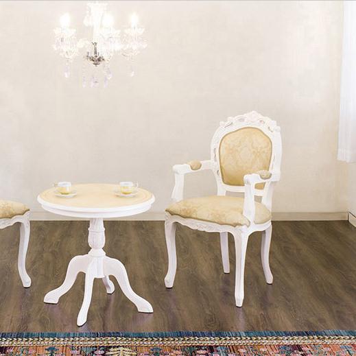 チェアー 椅子 猫脚 アンティーク 肘掛け有り ダイニングチェアー 白