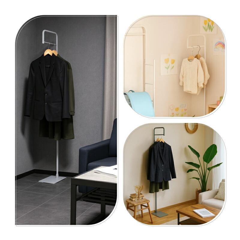 ハンガーラック スリム 頑丈 コンパクト おしゃれ 収納 スチール 玄関