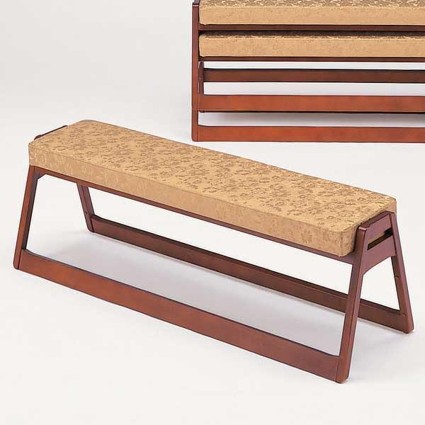 寺院用 ベンチ スツール 長椅子 幅約135cm 座高44cm スタッキング