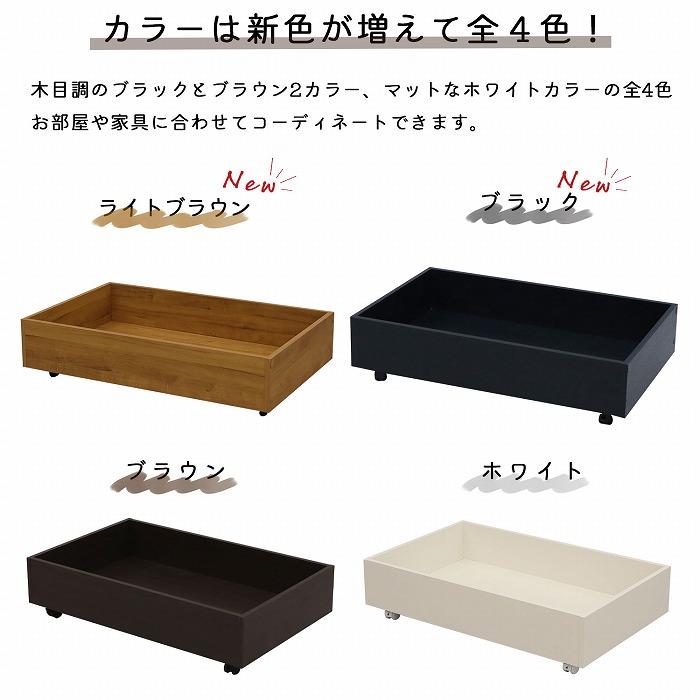 ベッド下収納 キャスター付き 高さ20cm 収納ボックス ベッド下 収納