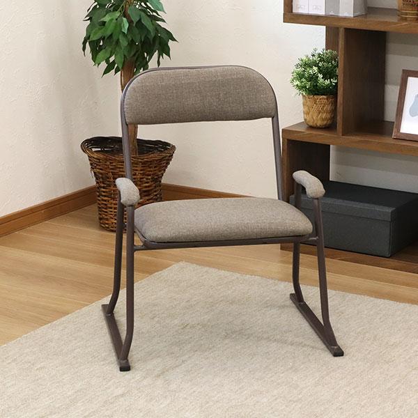 座椅子 高座椅子 座面高さ36cm 肘掛け 座敷椅子 楽座椅子(4脚セット