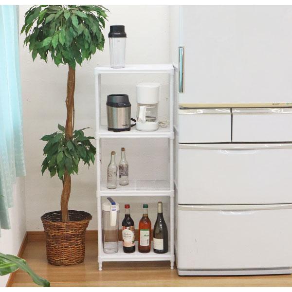 スチールラック 4段 45幅 メッシュ棚板 メッシュラック 収納 棚