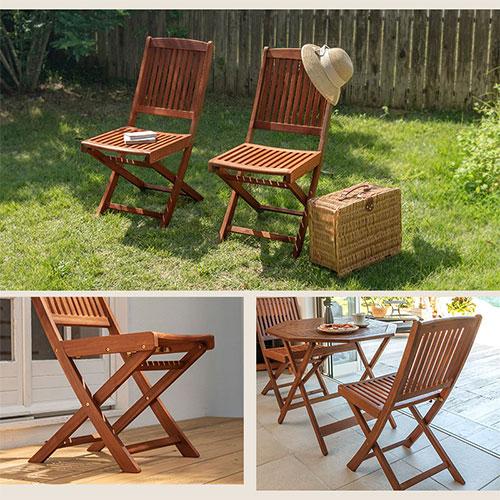ぼん家具 ガーデンチェア ガーデンチェアセット 2脚 折りたたみ