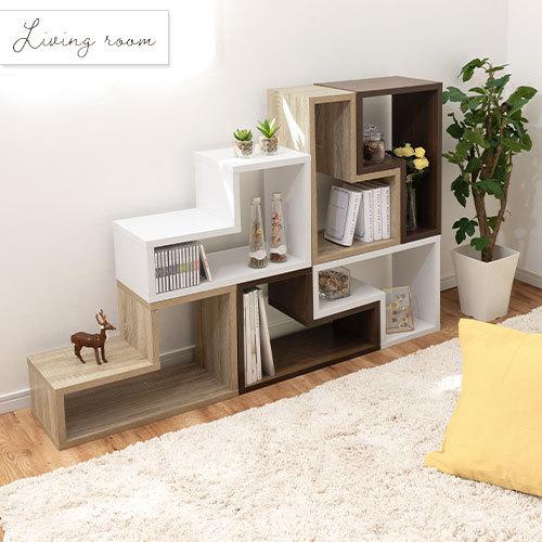 ぼん家具 ラック 棚 シェルフ 木製 オープンラック ディスプレイラック