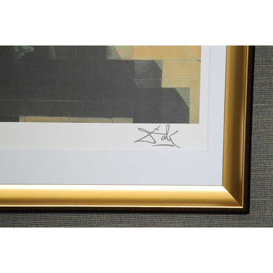 インテリアアート販売 ダリ リンカーン地中海を見つめるガラ 額縁付き