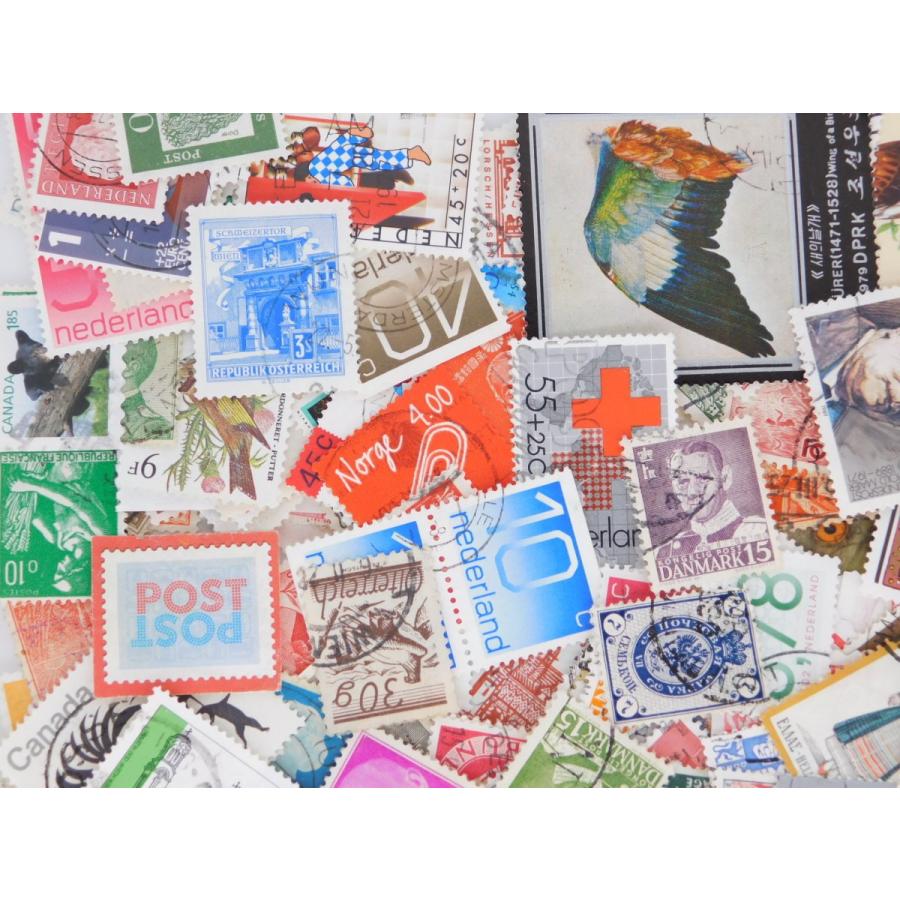 使用済 海外切手 世界各国 100枚 コラージュ 外国切手 : 海外切手の