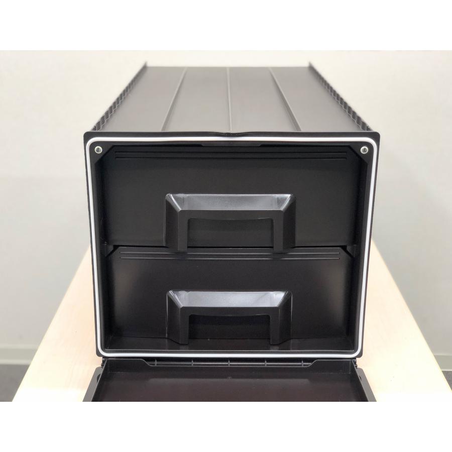 □Tupperware/タッパーウェア□スーパーチェスト ロング 引き出し 2段