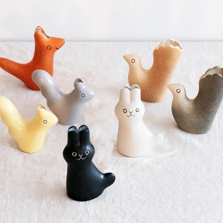 Lisa Larson（リサラーソン） フラワーベース おしゃれ 北欧 陶器 置物